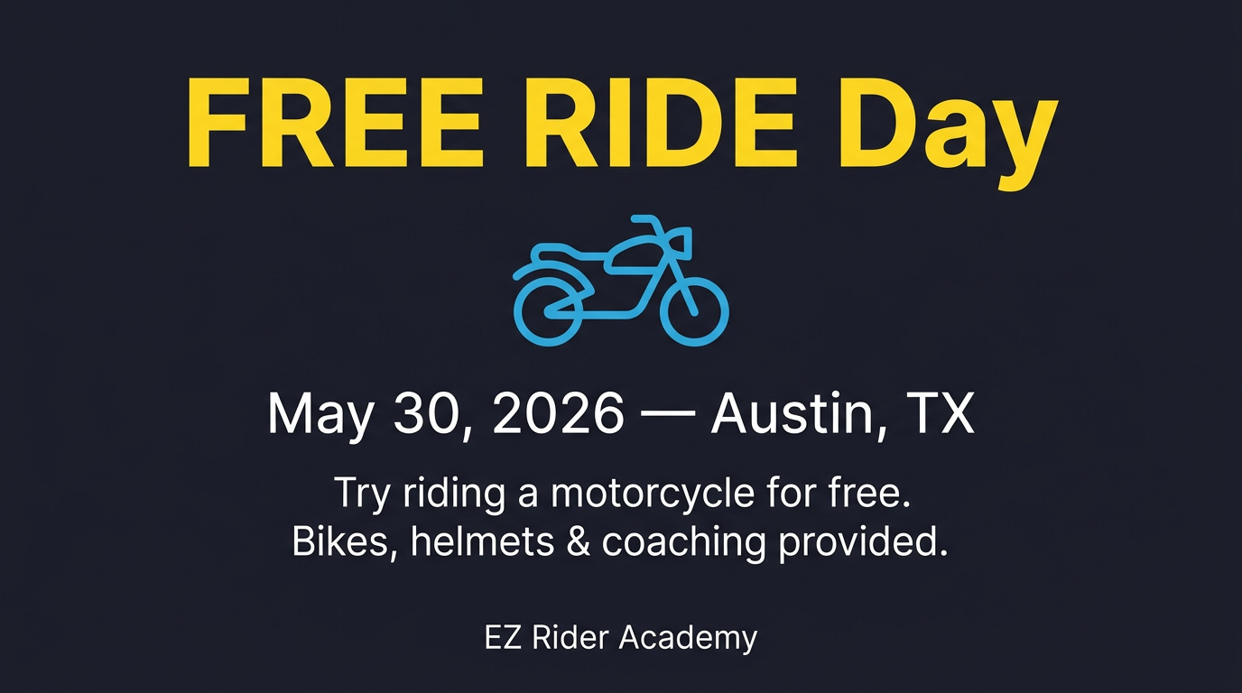 Free Rides Convention Free RIDE Day Event May 30 | EZ Rider Academy Austin